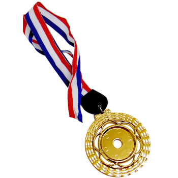 ACC913(2) Plastic Hanging Medal With Gold/Silver/Bronze color c/w Big Ribbon With Color