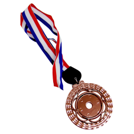 ACC913(2) Plastic Hanging Medal With Gold/Silver/Bronze color c/w Big Ribbon With Color