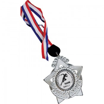 ACC913(5) Plastic Hanging Medal With Gold/Silver/Bronze color c/w Big Ribbon With Color