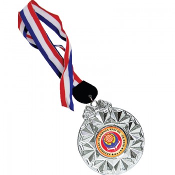 ACC913(6) Plastic Hanging Medal With Gold/Silver/Bronze color c/w Big Ribbon With Color