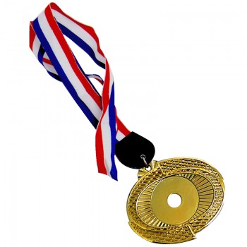 ACC913(4) Plastic Hanging Medal With Gold/Silver/Bronze color c/w Big Ribbon With Color