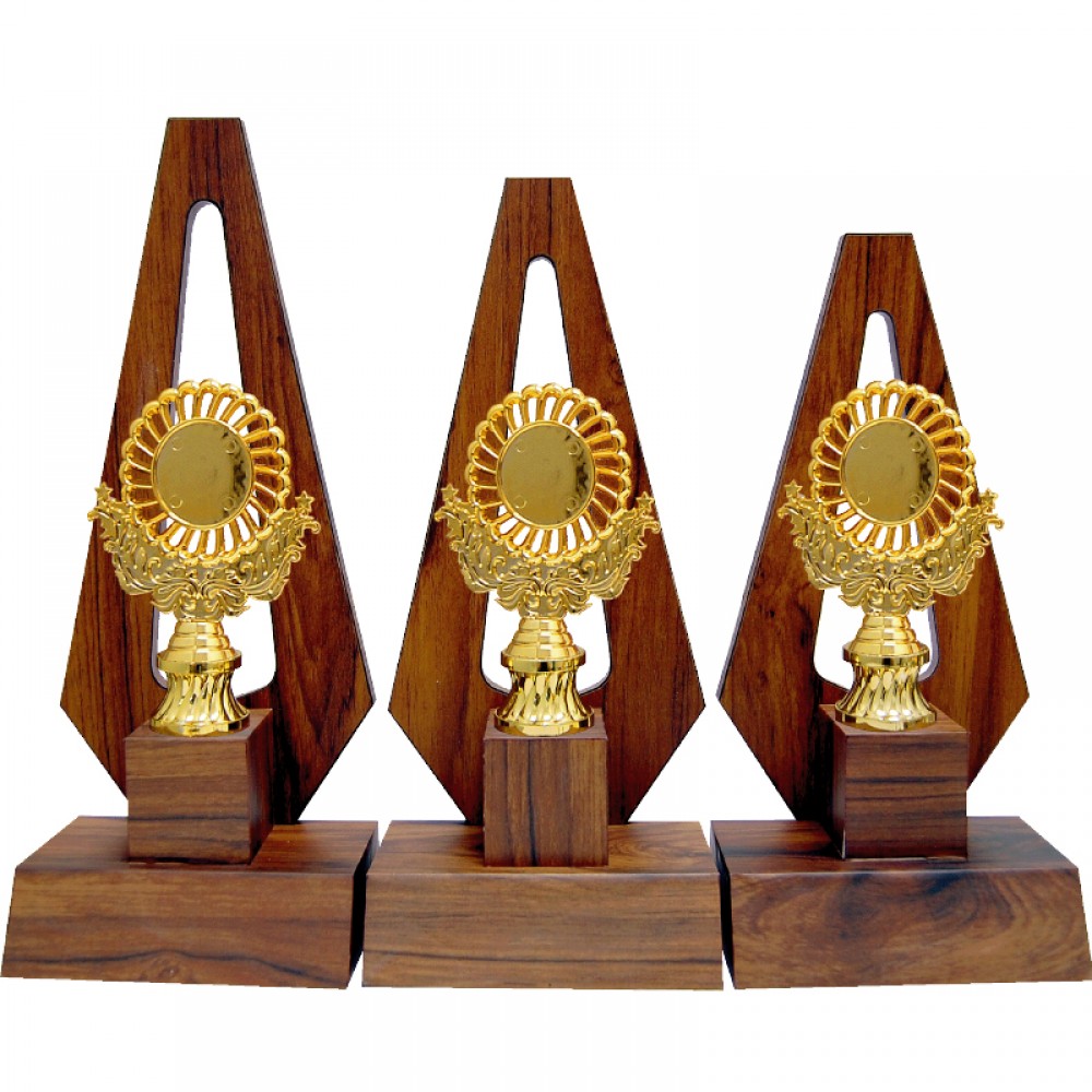 AT30775 Wooden Pattern Trophy Set