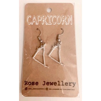 12 Zodiac Sign Hook Earrings for Women | Fashion 12 Constellation Silver Metal Jewelry Astrology 