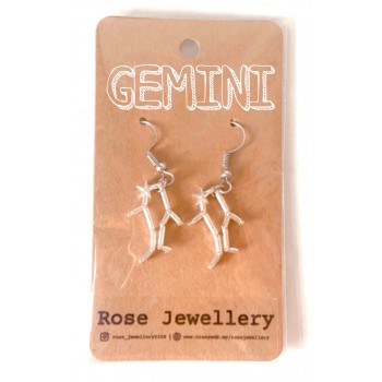 12 Zodiac Sign Hook Earrings for Women | Fashion 12 Constellation Silver Metal Jewelry Astrology 