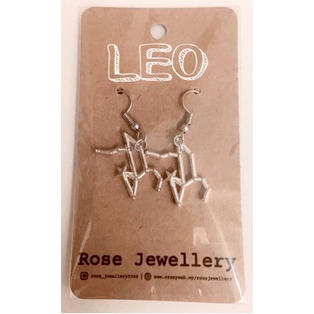 12 Zodiac Sign Hook Earrings for Women | Fashion 12 Constellation Silver Metal Jewelry Astrology 