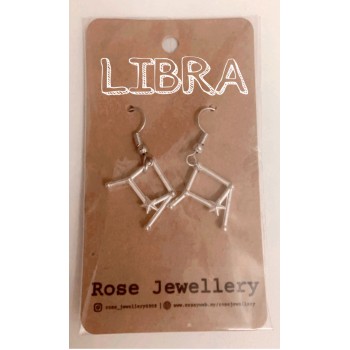 12 Zodiac Sign Hook Earrings for Women | Fashion 12 Constellation Silver Metal Jewelry Astrology 