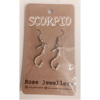 12 Zodiac Sign Hook Earrings for Women | Fashion 12 Constellation Silver Metal Jewelry Astrology 