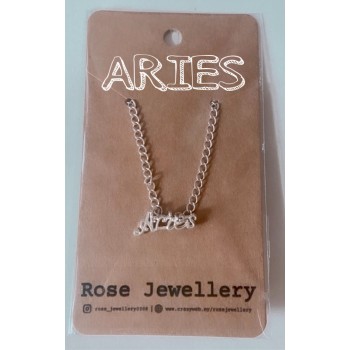 12 Zodiac Sign Silver Necklace for Women | Fashion 12 Constellation Silver Metal Jewelry Astrology 