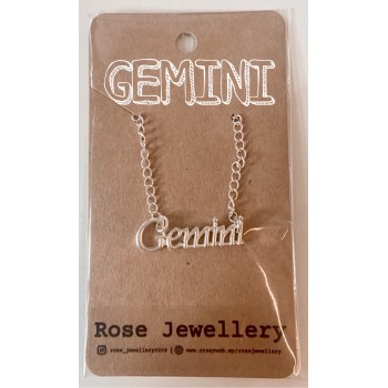 12 Zodiac Sign Silver Necklace for Women | Fashion 12 Constellation Silver Metal Jewelry Astrology 