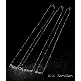 12 Zodiac Sign Silver Necklace for Women | Fashion 12 Constellation Silver Metal Jewelry Astrology 