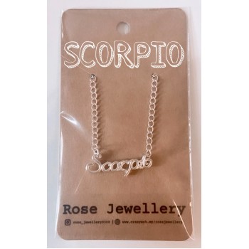 12 Zodiac Sign Silver Necklace for Women | Fashion 12 Constellation Silver Metal Jewelry Astrology 