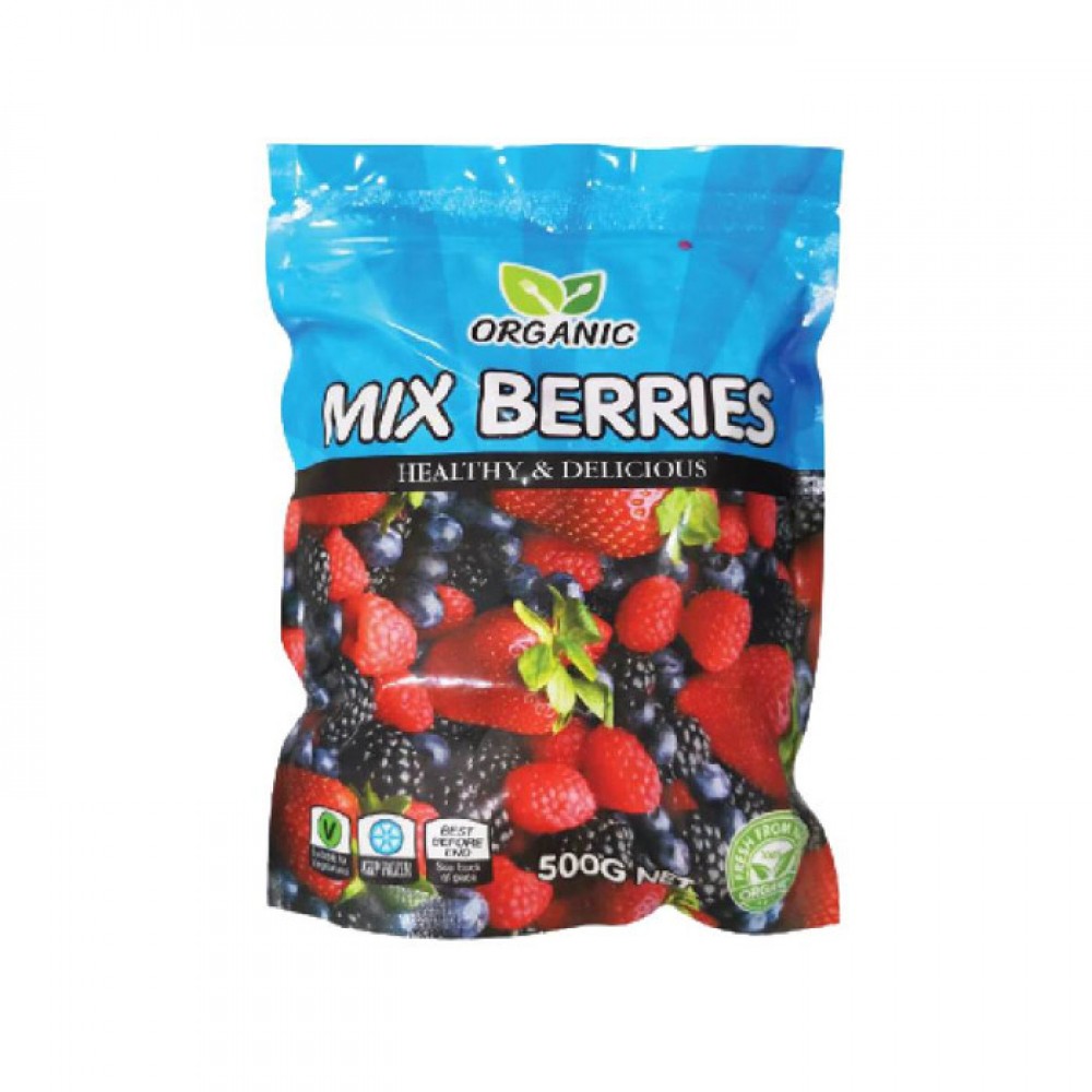 Frozen Organic Mixed Berries 500g/pack