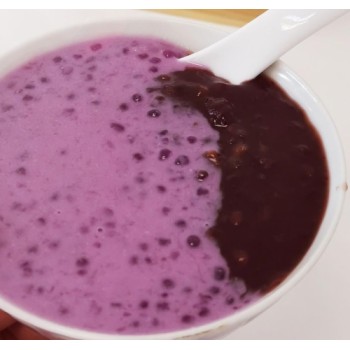 黑糯米+紫薯西米露 Balck Glutinous+Sweet Purple Potato
